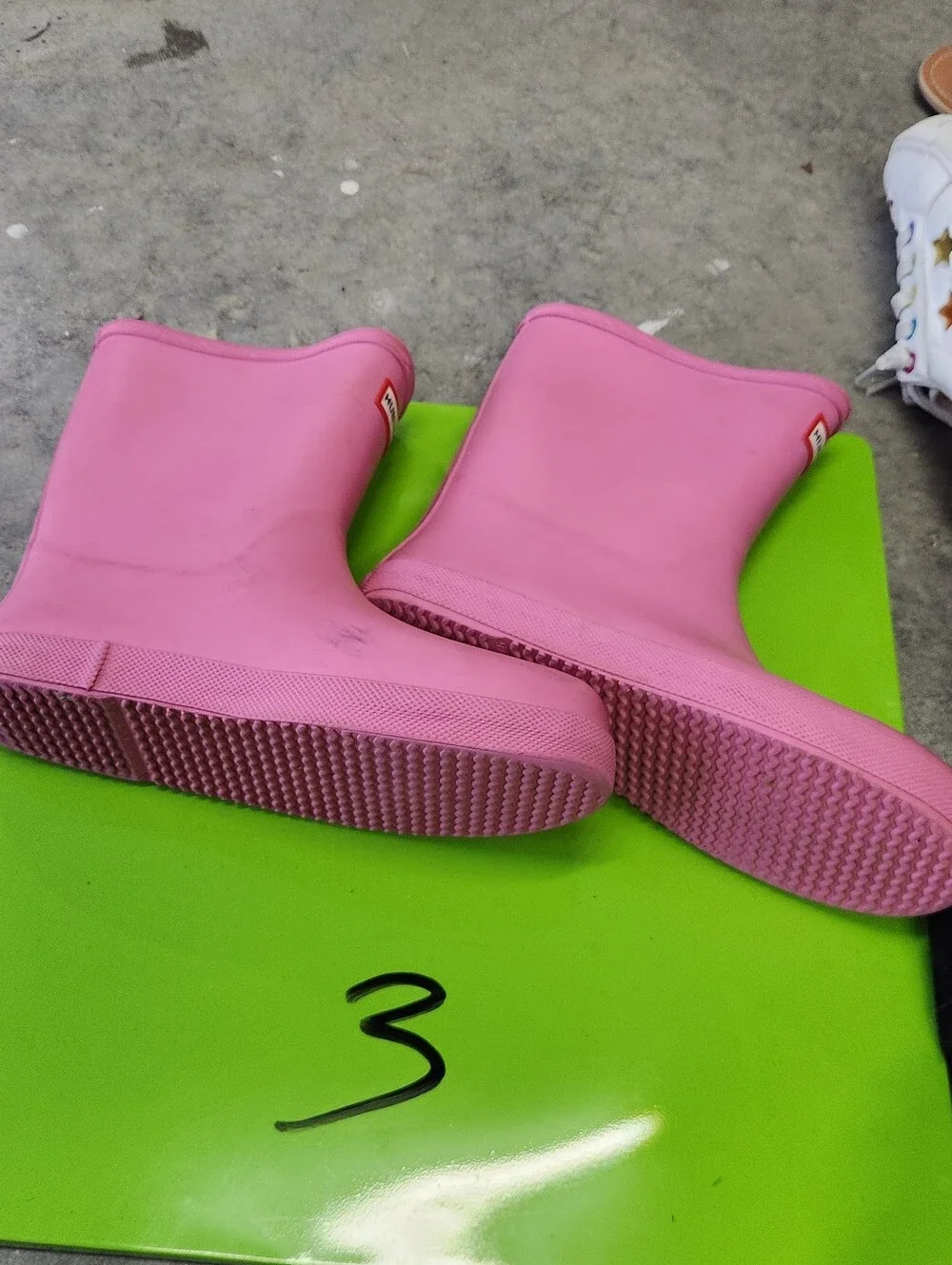 Hunter Kids Girl Pink Rain Boots Galloshes Size 3